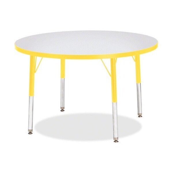 Jonti-Craft TABLE, ACTIVITY, 36inRND, GY/YW - JNT6488JCE007