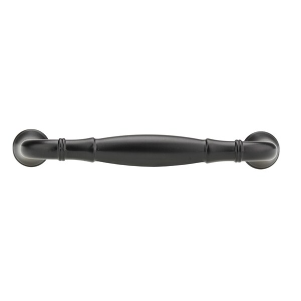 Richelieu 3 3/4 in (96 mm) Center-to-Center Matte Black Traditional Drawer Pull - BP79096900