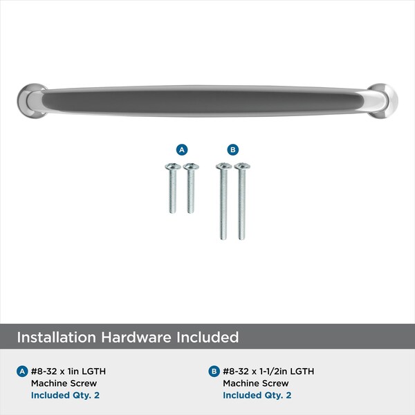 Amerock Renown 6-5/16 in 160 mm Center-to-Center Polished Chrome Cabinet Pull - BP3679626