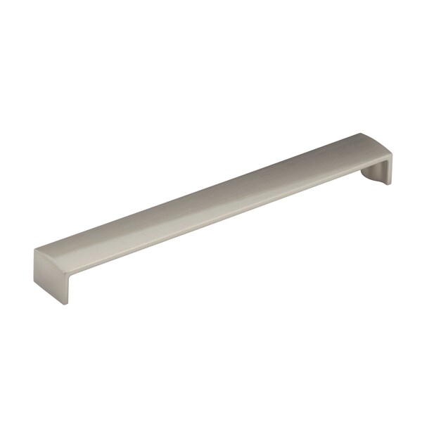 Richelieu 10-1/16 in. (256 mm) Center-to-Center Brushed Nickel Contemporary Drawer Pull - BP1703256195