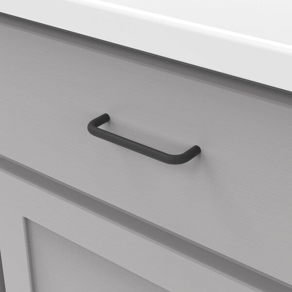 Hickory Hardware Wire Pulls Collection Pull 3-3/4 Inch 96mm Center to Center Matte Black Finish - PW596-MB