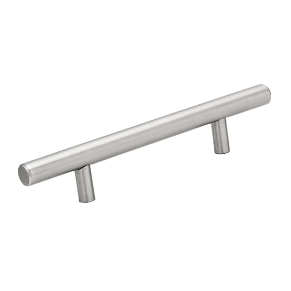 Richelieu 4 1/8 in (105 mm) Center-to-Center Stainless Steel, Antibacterial Contemporary Drawer Pull - BP3487105170AB