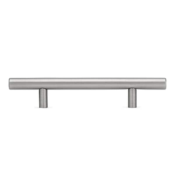 Richelieu 4 1/8 in (105 mm) Center-to-Center Stainless Steel, Antibacterial Contemporary Drawer Pull - BP3487105170AB