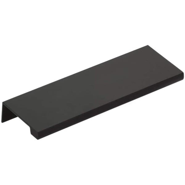 Patioplus 4 in. Center to Center Cabinet Edge Pull, Flat Black - PA2030558