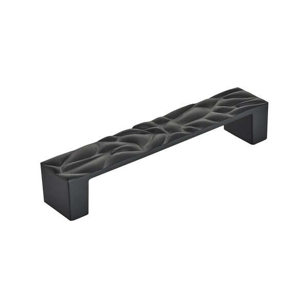 Amerock Calathea 5-1/16 in 128 mm Center-to-Center Matte Black Cabinet Pull - BP1003128MB