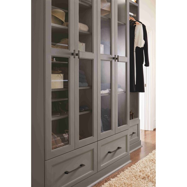 Amerock Riva 6-5/16 in 160 mm Center-to-Center Matte Black Cabinet Pull - BP55368MB