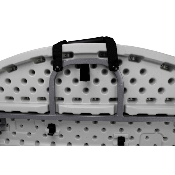 National Public Seating 60 in W, 5 ft. L, Plastic Top, Speckled Grey - CMFIH60R