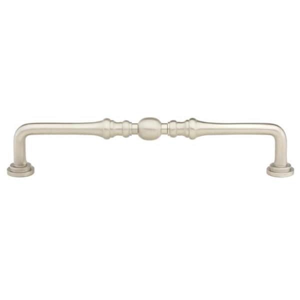 Patioplus 4 in. Center to Center Spindle Cabinet Pull, Satin Nickel - PA1635137