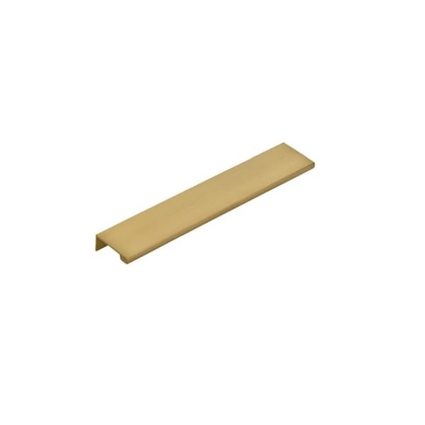 Emtek Edge Cabinet Pull with 8 in Center to Center Satin Brass Finish - 87130US4