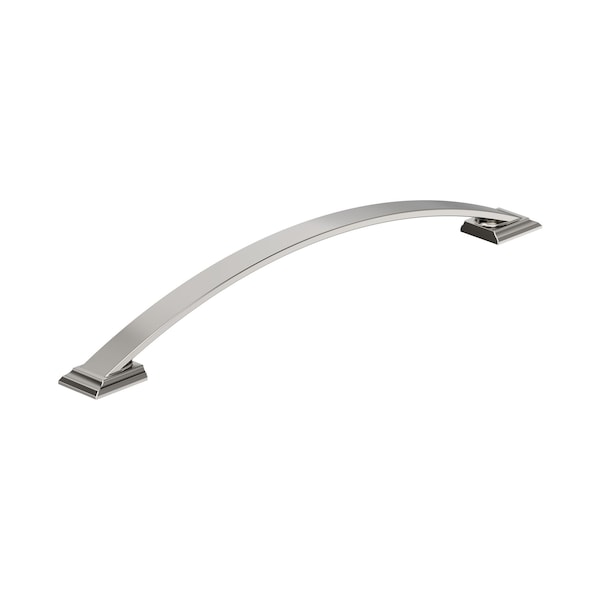 Amerock Candler 10-1/16 inch 256mm Center-to-Center Polished Nickel Cabinet Pull - BP29352PN