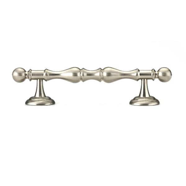 Richelieu 4 in. (102 mm) Center-to-Center Brushed Nickel Traditional Drawer Pull - BP60111195
