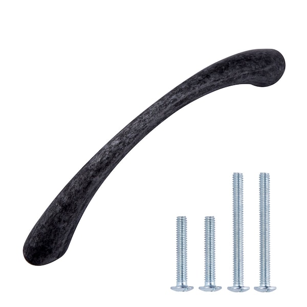 South Main Hardware Tapered Bow Cabinet Handle, 3" Length (2.52" Hole Center), Oil Rubbed Bronze, 10PK - SH8000-OR-10