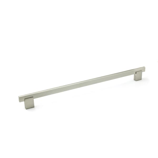 Richelieu 10 1/8 in (256 mm) Center-to-Center Brushed Nickel Contemporary Drawer Pull - BP905256195