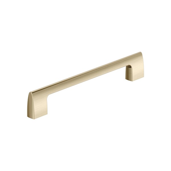 Amerock Riva 7-9/16 inch 192mm Center-to-Center Golden Champagne Cabinet Pull - BP55488BBZ