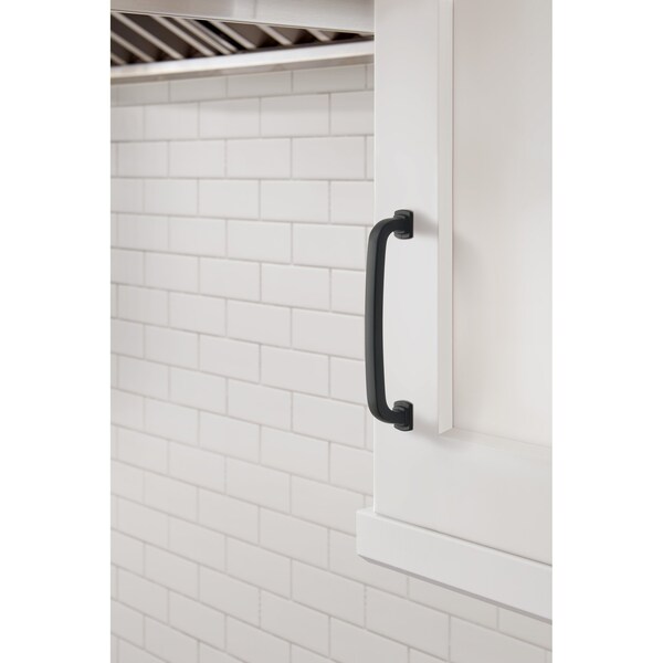 Amerock Surpass 5-1/16 in 128 mm Center-to-Center Matte Black Cabinet Pull - BP36895FB