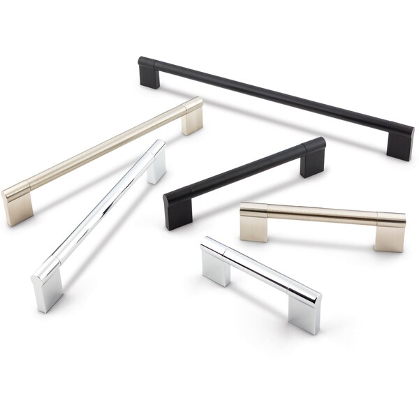 Elements By Hardware Resources 96 mm Center-to-Center Matte Black Knox Cabinet Bar Pull - 645-96MB