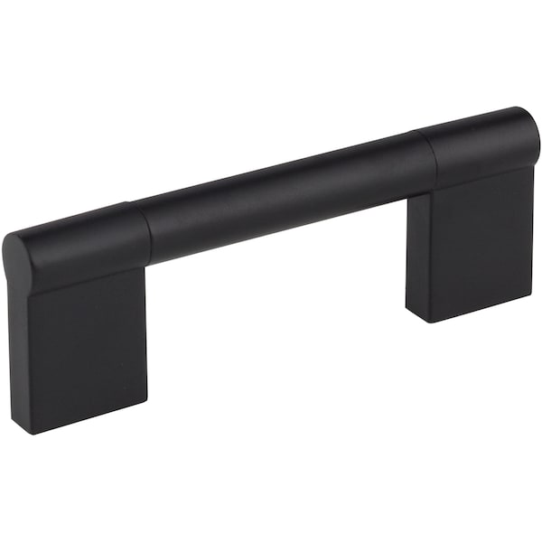 Elements By Hardware Resources 96 mm Center-to-Center Matte Black Knox Cabinet Bar Pull - 645-96MB