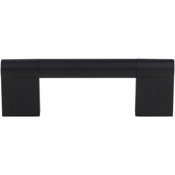 Elements By Hardware Resources 96 mm Center-to-Center Matte Black Knox Cabinet Bar Pull - 645-96MB