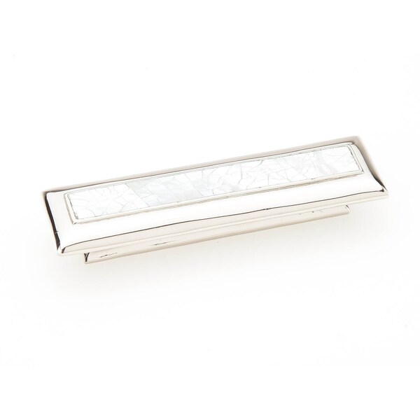 Schaub 3in Center to Center Mother of Pearl Cabinet Pull Polished Nickel Finish - 819-MOP-PN