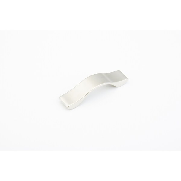 Schaub 64mm Center to Center Wave Cabinet Pull Satin Nickel Finish - 244-064-15