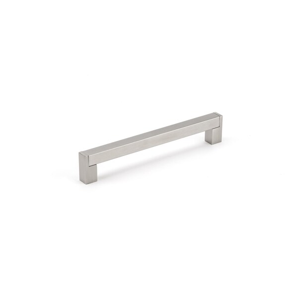 Richelieu 7-9/16 in. (192 mm) Center-to-Center Brushed Nickel Contemporary Drawer Pull - BP520192195