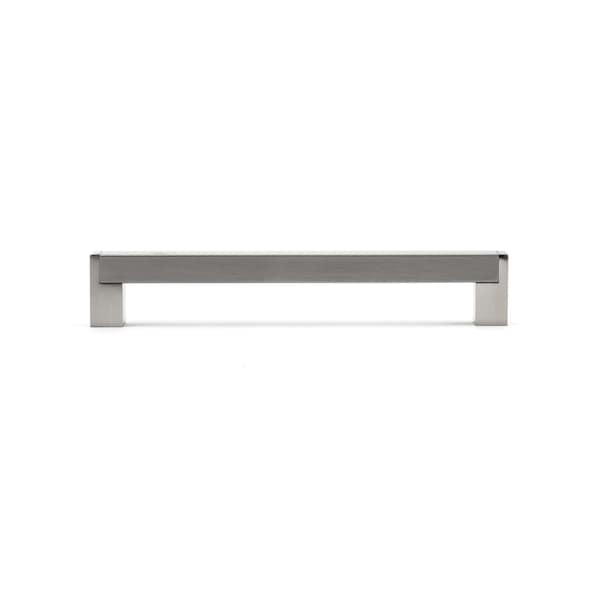 Richelieu 7-9/16 in. (192 mm) Center-to-Center Brushed Nickel Contemporary Drawer Pull - BP520192195