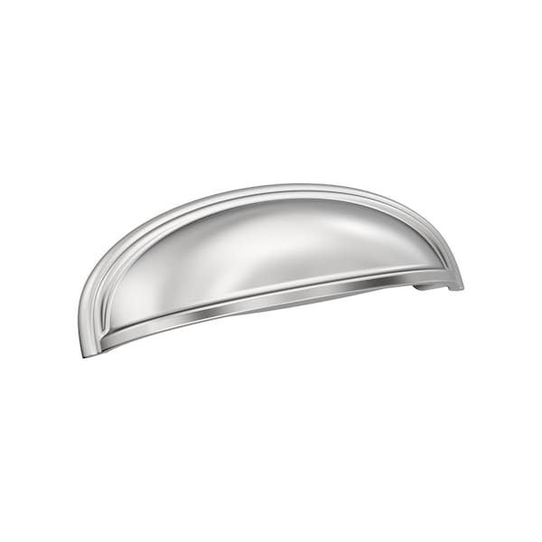 Amerock Ashby 3 inch or 4 inch 76mm or 102mm Center-to-Center Polished Chrome Cabinet Cup Pull - BP3664026