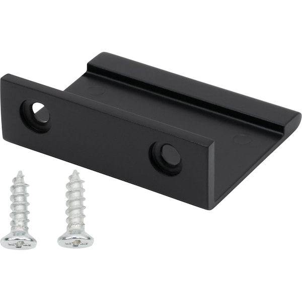 Designperfect 1-1/4'' Center-to-Center Tab Pull, Matte/Flat Black - DPA-F421BLK