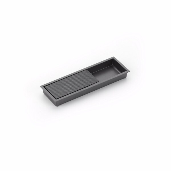 Schaub 2in x 6-1/4in Modo Recessed Pull Gun Metal Finish - 1206-GM