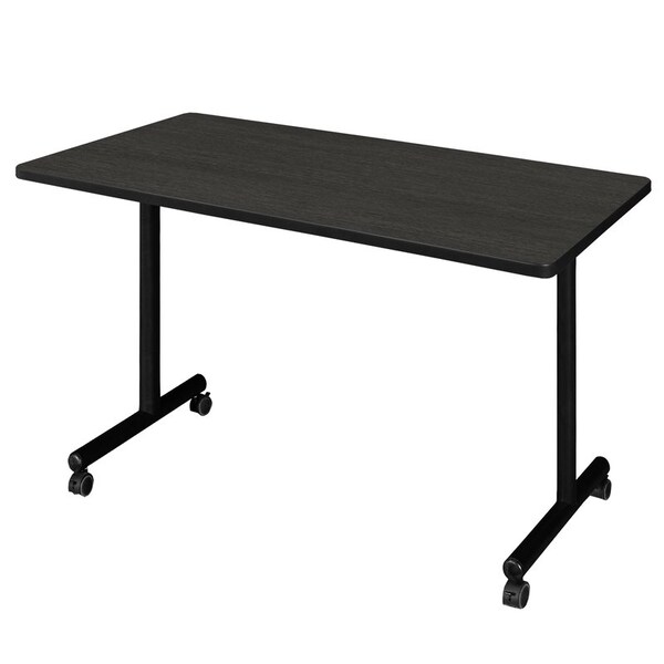 Regency Kobe Mobile Tables, 42 W, 24 L, 29 H, Wood, Metal Top, Ash Grey - MKTRCC4224AG