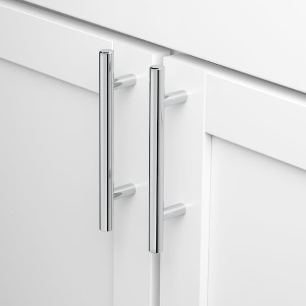 Gliderite Hardware 3 in. Center to Center Polished Chrome Solid Steel Bar Pull - 5000-76-PC, 25PK - 5000-76-PC-25