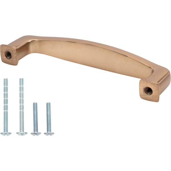 Designperfect 3-3/4'' Center-to-Center Square Cabinet Pull, Champagne Bronze/Gold, 25PK - DPA25S873CBZ