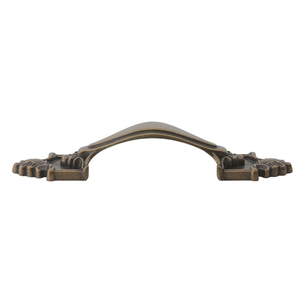 Gliderite Hardware 3-1/2 in. Center to Center Antique Brass Rustic Cabinet Pull - 4116-AB, 25PK - 4116-AB-25