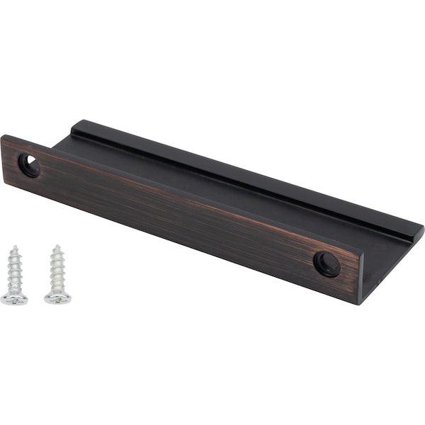 Designperfect 3-3/4'' Center-to-Center Tab Pull, Brushed Oil Rubbed Bronze - DPA-F423ORB