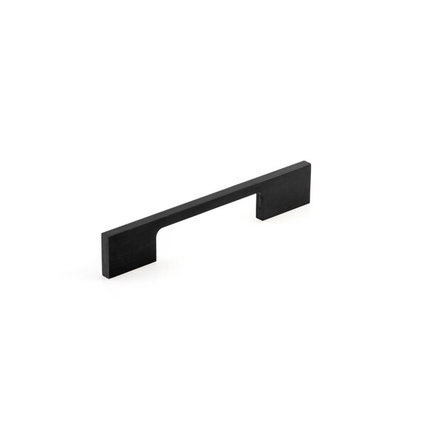 Richelieu 3 3/4 in (96 mm) Center-to-Center Matte Black Contemporary Drawer Pull - BP72096900