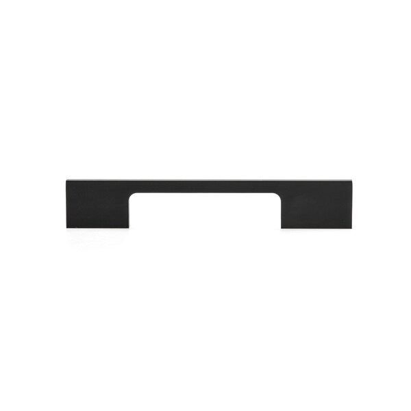 Richelieu 3 3/4 in (96 mm) Center-to-Center Matte Black Contemporary Drawer Pull - BP72096900