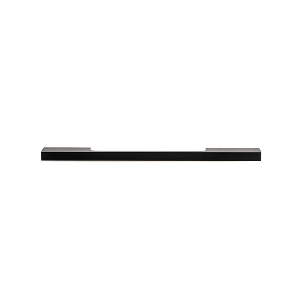 Richelieu 3 3/4 in (96 mm) Center-to-Center Matte Black Contemporary Drawer Pull - BP72096900