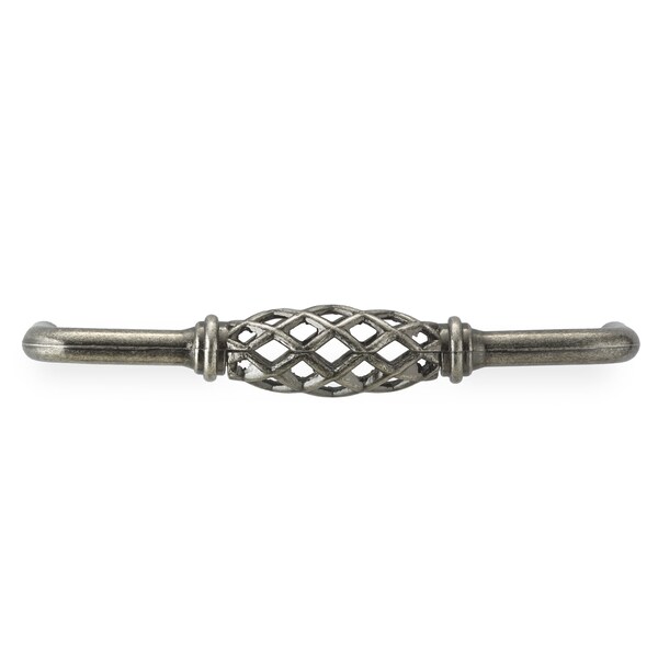 Richelieu 5-1/16 in. (128 mm) Center-to-Center Natural Iron Traditional Drawer Pull - BP767128908