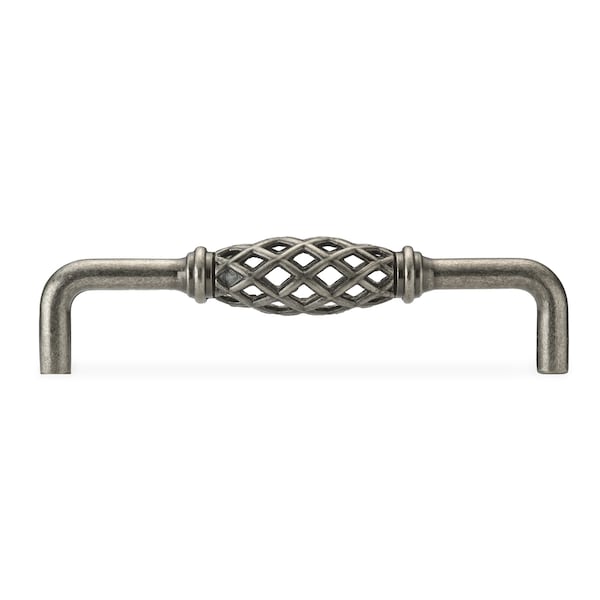 Richelieu 5-1/16 in. (128 mm) Center-to-Center Natural Iron Traditional Drawer Pull - BP767128908