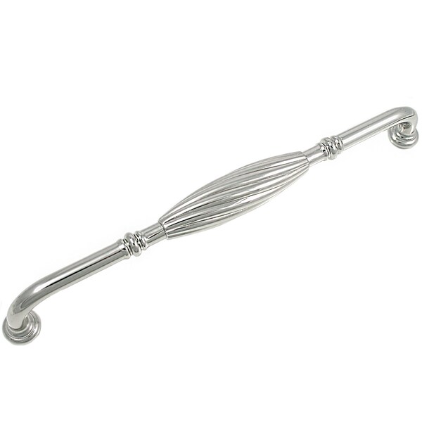 Mng 8" Pull, French Twist, Polished Nickel - 84214