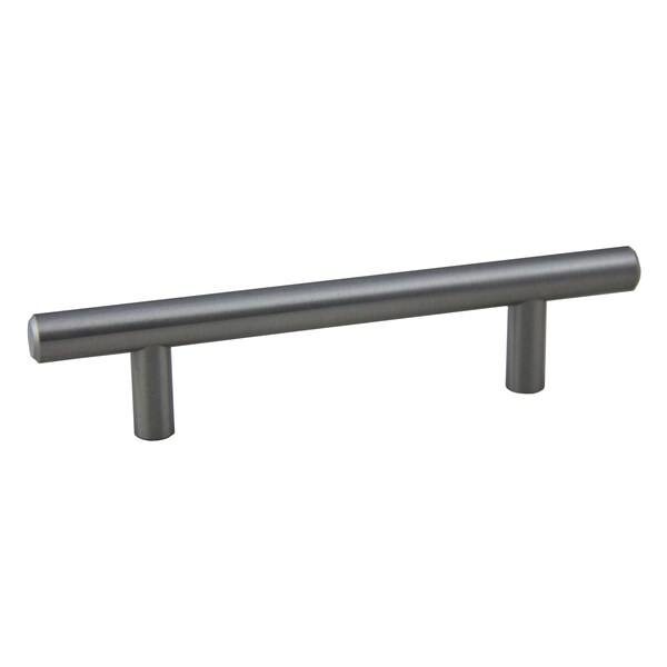 Pride Industrial 6in Bar Cabinet Pull with 3-3/4in Center to Center Satin Nickel Finish - P1096SN