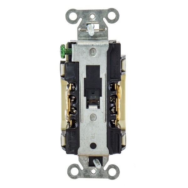Hubbell Receptacle, 15 A Amps, 125V AC, Flush Mount, Decorator Duplex Outlet, 5-15R, Ivory - DR15NLIV