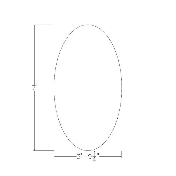 Skutchi Designs 45.25 in W, 84 in L, 29 in H, Engineered Wood Top, White - HAR-OVL-46X84-DOU-09
