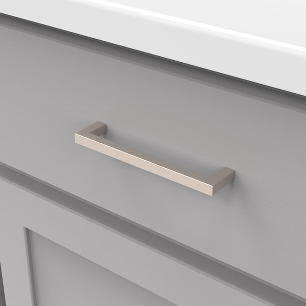 Heritage Designs Contemporary Pull 5116 Inch 128mm Center to Center Satin Nickel Finish, 10PK - R077747SNX10B