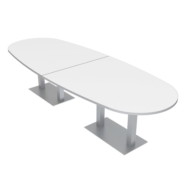 Skutchi Designs 45 in W, 144 in L, 29 in H, Engineered Wood Top, White - HAR-BOVL-46X143-DOU-XD09