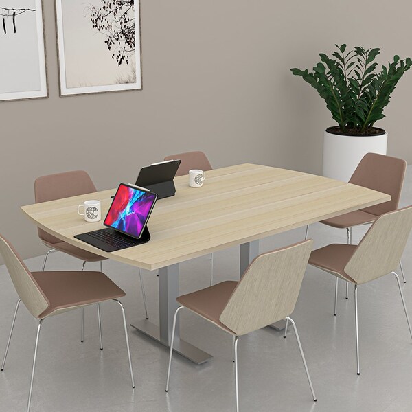 Skutchi Designs 45.25 in W, 71.5 in L, 29 in H, Engineered Wood Top, Grey - HAR-AREC-46X72-T-ASIANNIGHT