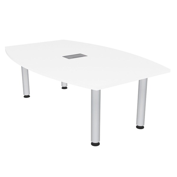 Skutchi Designs 45 in W, 71.5 in L, 29 in H, Engineered Wood Top, White - H-BOT-4672-PT-09-EL