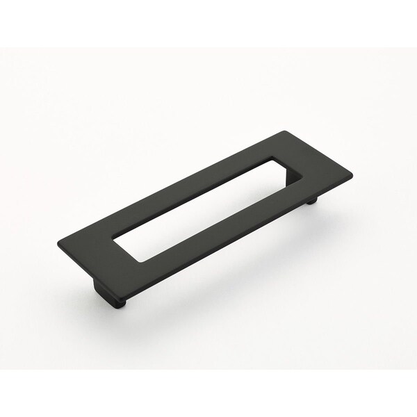 Schaub 128mm Center to Center Rectangular Finestrino Cabinet Pull Matte Black Finish - 445-MB