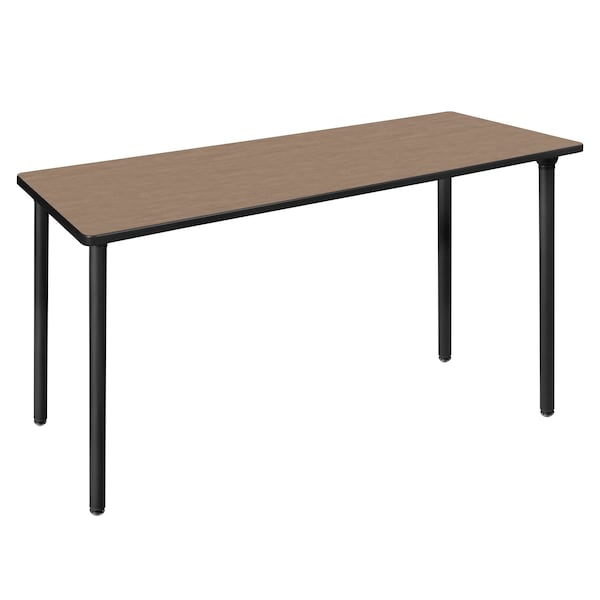 Regency Kee Folding Training Seminar Table, 66 in W, 24 in L, Noble Oak - MTF6624NOBK