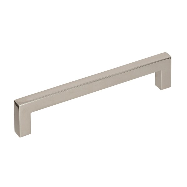 Amerock Monument 5-1/16 inch 128mm Center-to-Center Polished Nickel Cabinet Pull - 2000844